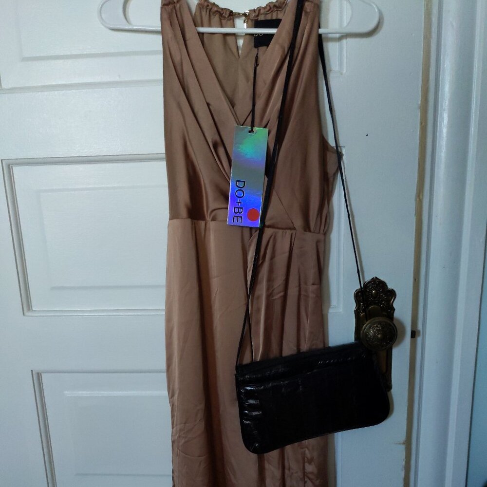 Gold silky gorgeous looking party dress
